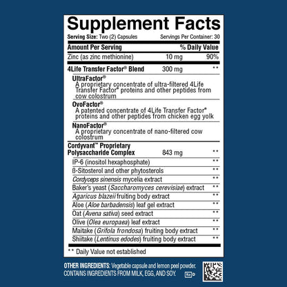 4Life Transfer Factor Plus Tri-Factor® Formula w/ Zinc